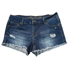 🤑 4/$24‎ Wax Jean Distressed Blue Denim Jean Shorts